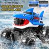 Amphibious RC Car, Remote Control Shark Toy with Water Spray, Gesture Sensing Off Road RC Truck, Water and Land RC