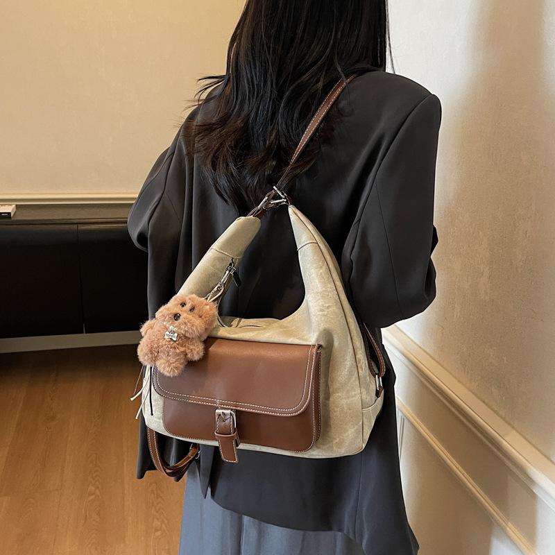 Сумка большой вместимости женский 2025 новый рюкзак, дорожная плечевая сумка премиум-текстуры, сумка-тоут для поездок на работу