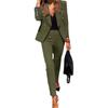 Women's Dressy 2 Piece Business Set Long Sleeve Blazer And Pencil Pant
