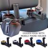 Car Back Seat Hook W/ Phone Holder & Bracket - 360. Mobile Headrest Multi-functional Seat Car H P5I6