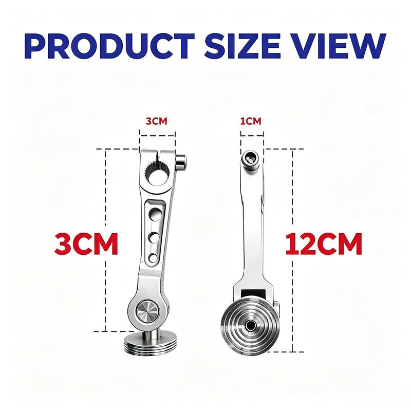 Universal CNC Aluminum Motorcycle Rear Brake Rocker Arm Kit With Shock Buffer Spring For Dirt Bike Scooter Street Bike Mod Parts