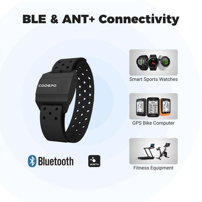 COOSPO монитор сердечного ритма оптический фитнес-датчик удара Bluetooth 4.0 ANT для велокомпьютера Garmin Wahoo