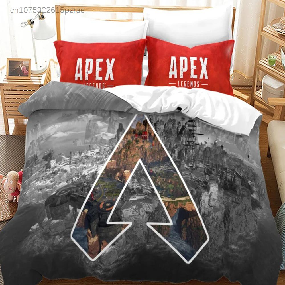 Постельное белье APEX Legends для спальни Мягкие современные покрывала Удобное детское пододеяльник Покрывало и наволочка