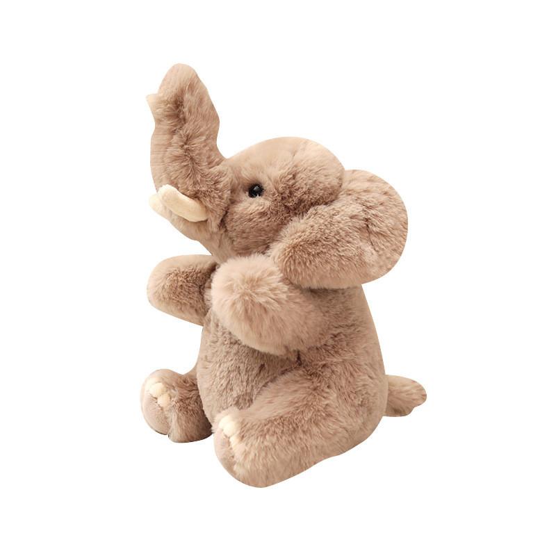 Plush Realistic Elephant Toy Cute Stuffed Animal Companion Ideal For Children And Decoration