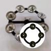 5.5 Inch Hi Hat Tambourine with Bells for Drum , Suitable Kids And Adults At Parties