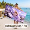 Custom Name Large Beach Towel,Ariana Grande Quick Absorbent Towel For Outdoor Travel Poolside