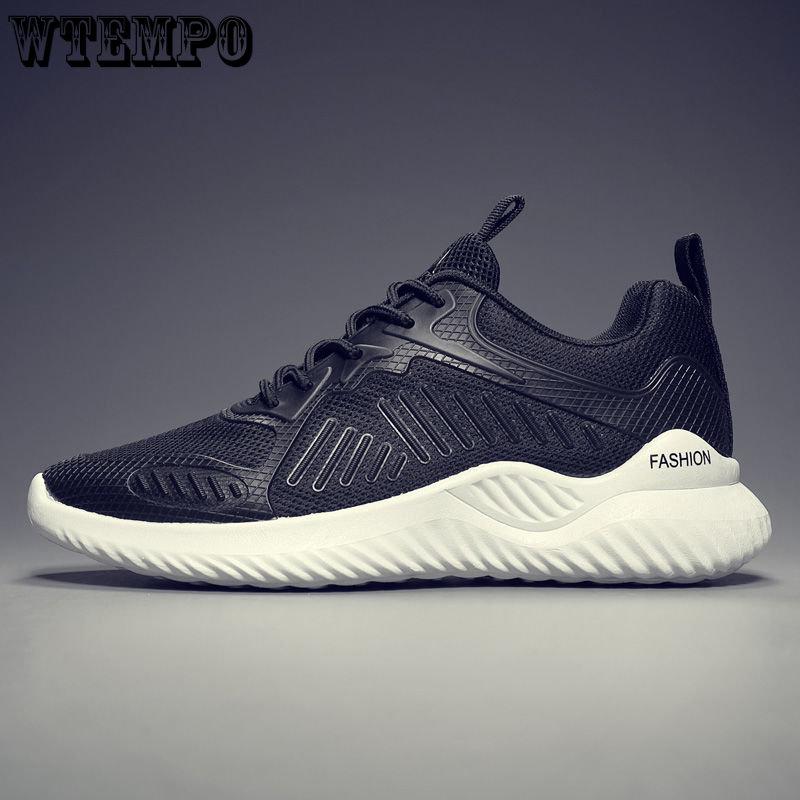 WTEMPO Летние кроссовки, мужская уличная спортивная обувь с дышащей сеткой, повседневные кроссовки с нескользящей толстой подошвой и мягкой подошвой