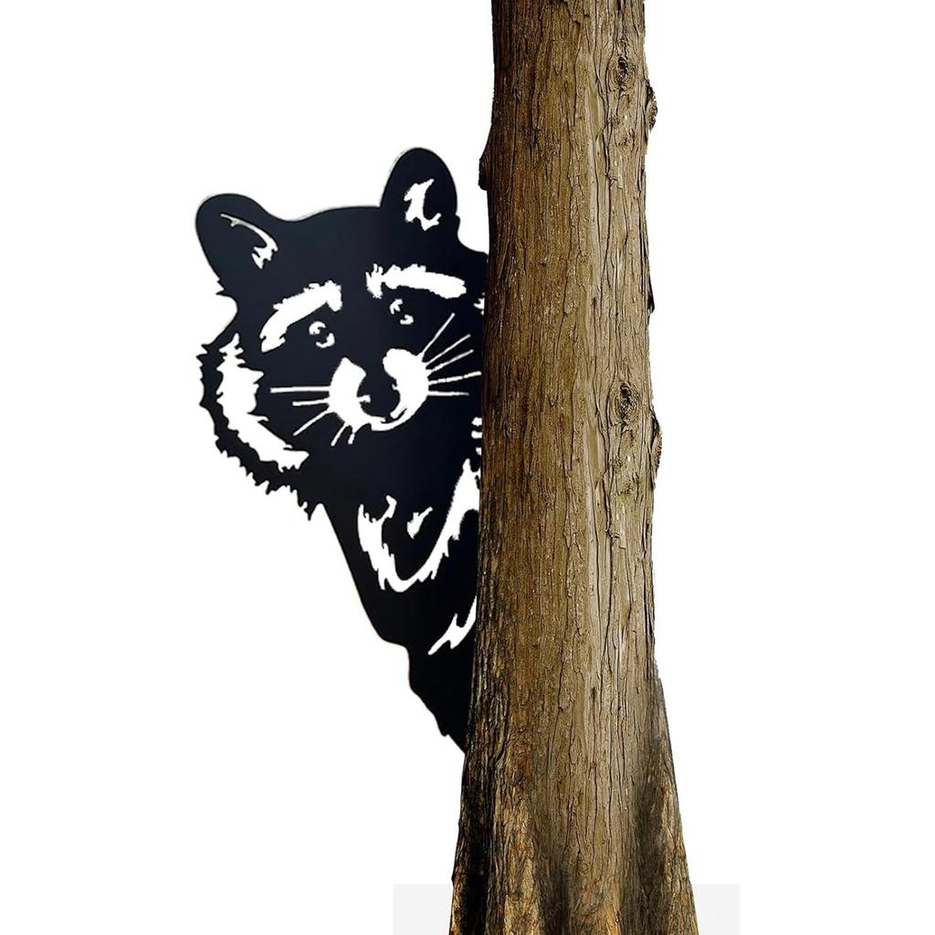 Знаки Peeping Around, забавные животные, металлические знаки, настенное искусство, украшение, наружный декор, садовый забор, украшение двора, патио