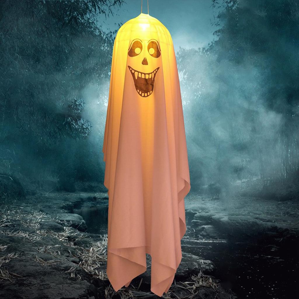 Светодиодная ткань на Хэллоуин, Украшение серии Хэллоуин, Вечеринка на батарейках, Украшение для фестиваля во дворе.