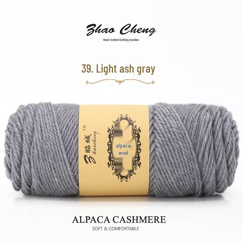 Шарф-подушка из альпаки ручной вязки – Средней толщины, Мягкий, Сделай сам, Крючком