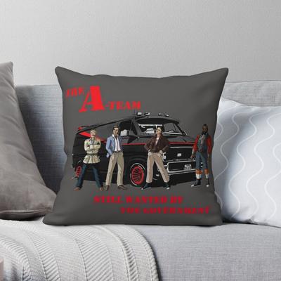 The A-Team Tv Square Pillowcase Polyester Linen Velvet Creative Zip Decor Pillow Case Room Cushion Case 45X45