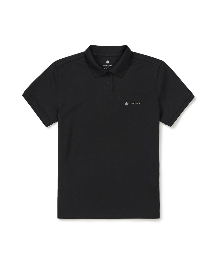 SNOWPEAK APPAREL Базовая женская рубашка-поло из пике (S26Mwfps67) черный