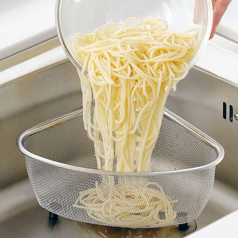 Reborn. J Sink Corner Triangle Basket S / Stainless Steel Food Waste Bin Strainer Drain Net