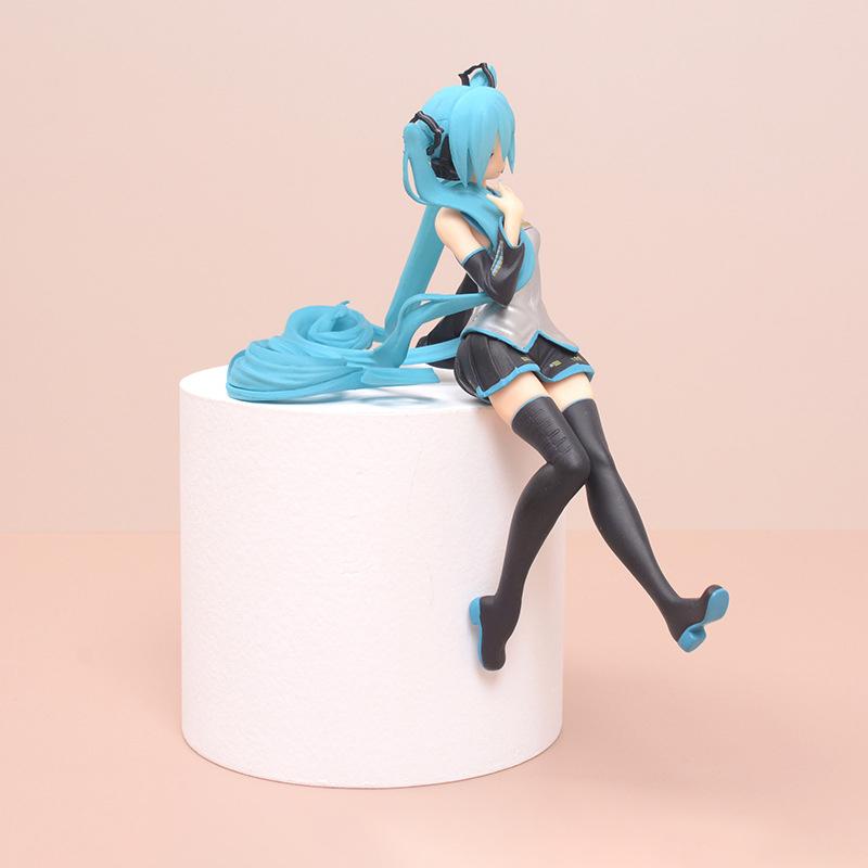 Hatsune Miku Press Cup Лапша Экшн Аниме Фигурка Игрушки Застенчивая Сексуальная Красивая Девушка Вер. Статуэтки Автомобиль Орнамент Коллекционная Модель