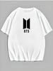Свободная футболка с принтом BTS