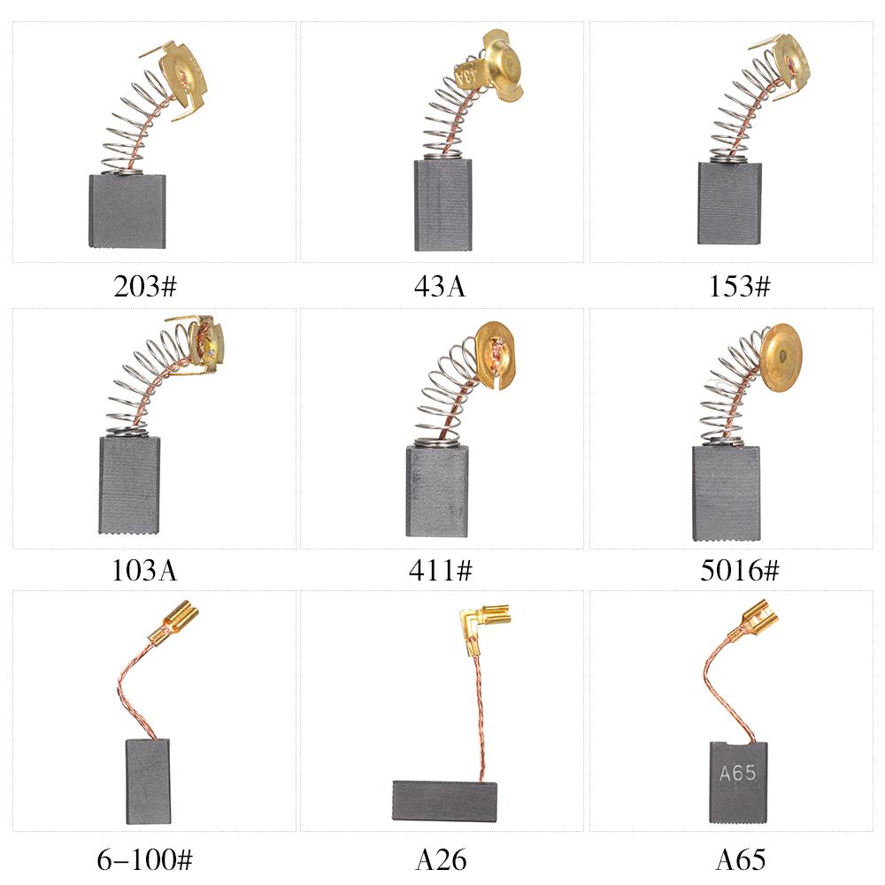 Щетки для электрических двигателей с подпружиненным медным контактом