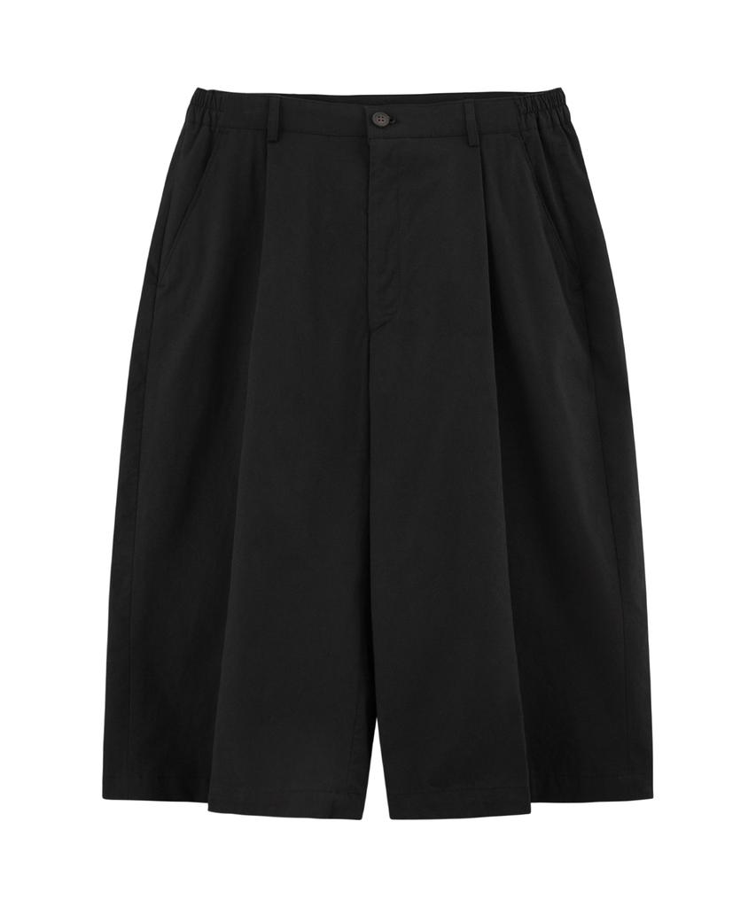 TAKEASY Wide Bermuda Pants (Black)