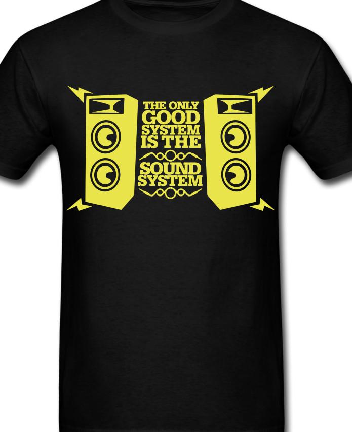 Единственная хорошая футболка System Sound System Ямайка Музыка Регги Раста Бунтарь Рок