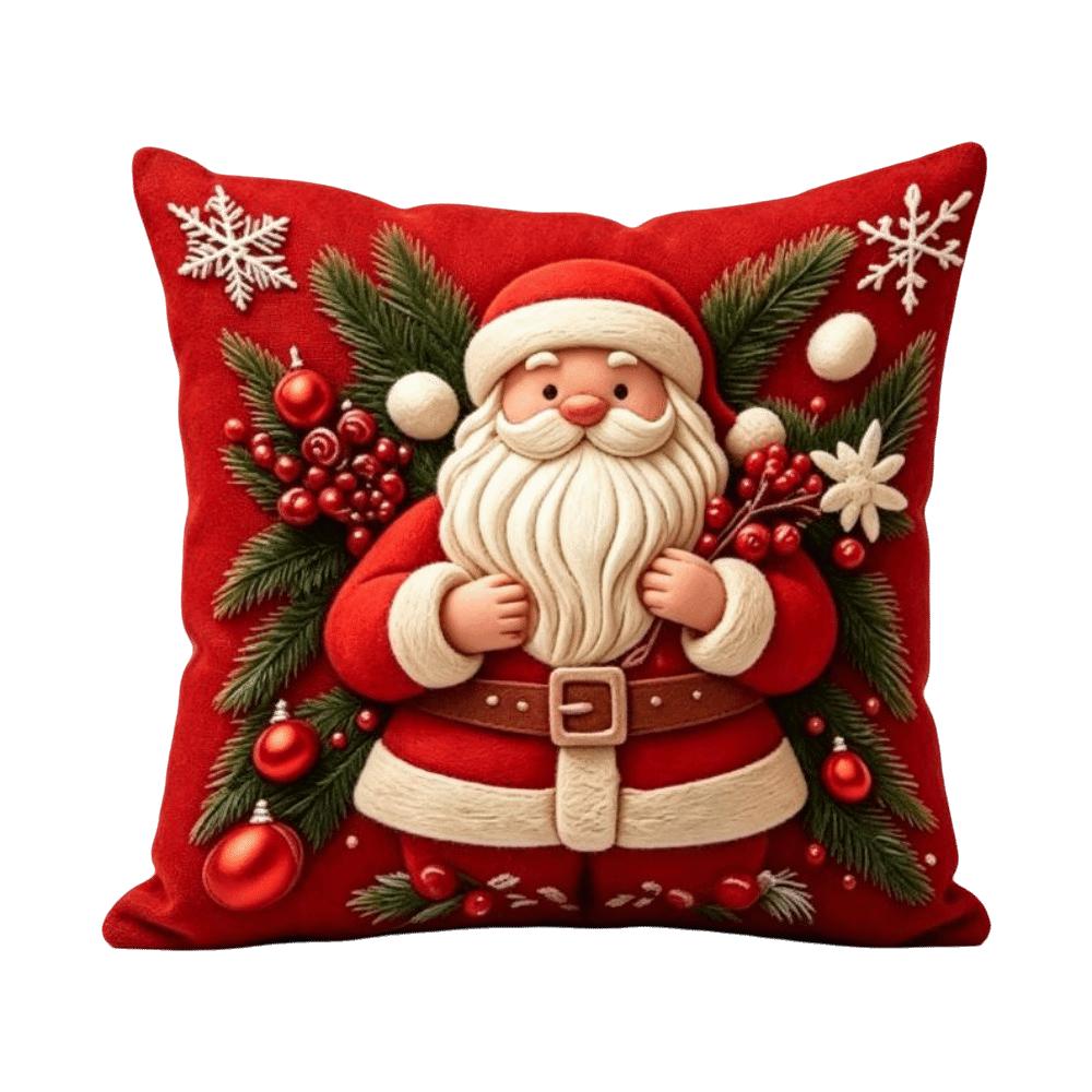 Soft Christmas Pillow Covers Tree Xmas Pillowslip Cartoon Santa Pillow Cover Sofa