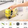 Kitchen Sink Drain Rack Stainless Steel Drain Rack for Sponge Washing Rag Organizer Shelf Multifunctional Cleanser Storage Tools