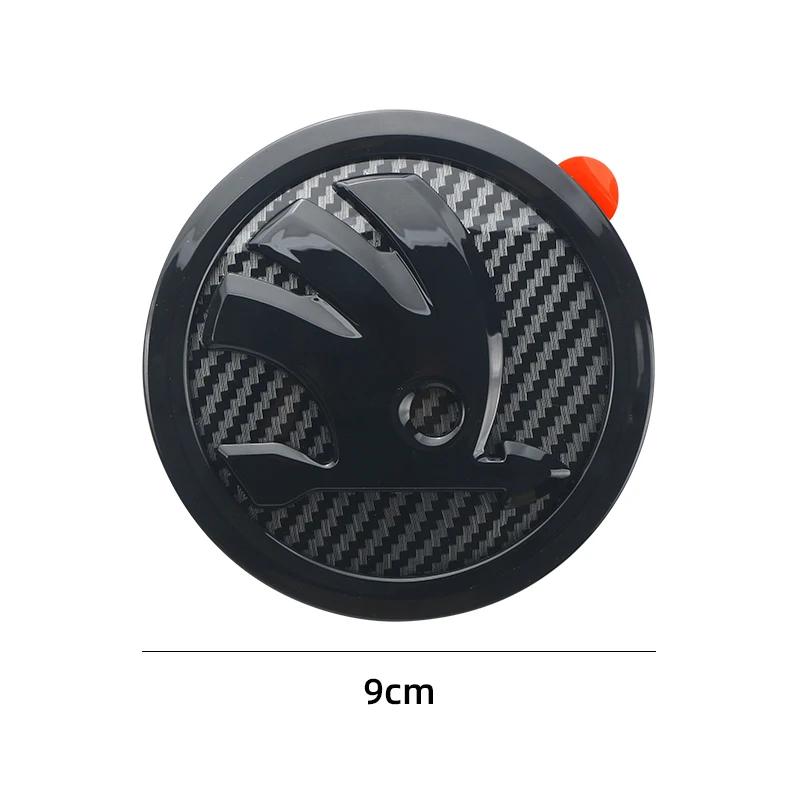 Car Sticker 2025 New 80mm 90mm ABS Emblem For Skoda Fabia 1 2 Octavia a7 RS Superb Rapid Yeti Karoq Vision Car Head Front Rear B