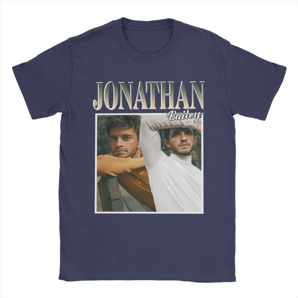 Casual Jonathan Bailey Actor TShirts for Unisex Crew Neck Pure Cotton T Shirt Short Sleeve Tees Summer Clothing