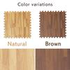 Iris Plaza Joint Wood Wood Color Scratch Set of 4 Mat, Large, 60cm, Grain, 10mm, Grain, Interior, Mat, Soundproof, Prevention, Pet, Baby, MKJTM-601,