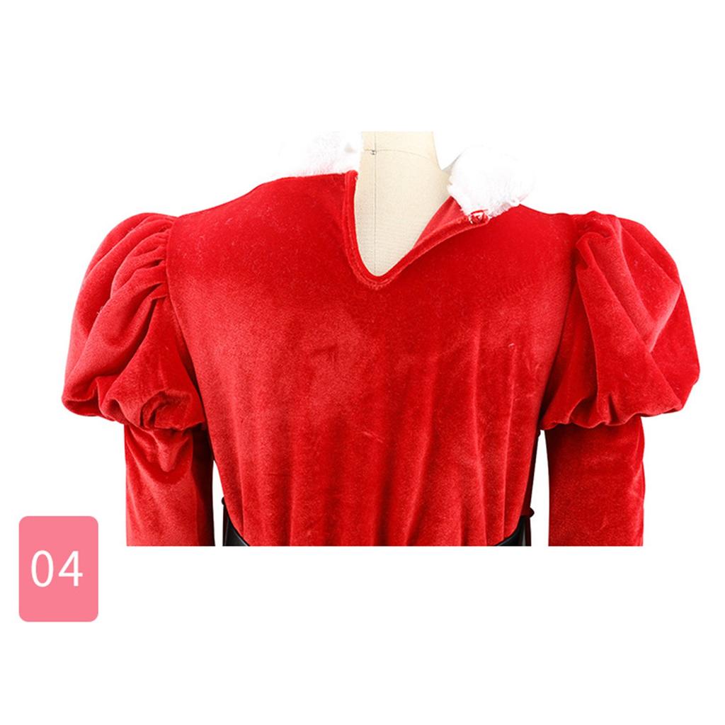 Christmas Red Dress Skirt Suit Party Party Costume Play Clothes Girls Puffy Dress