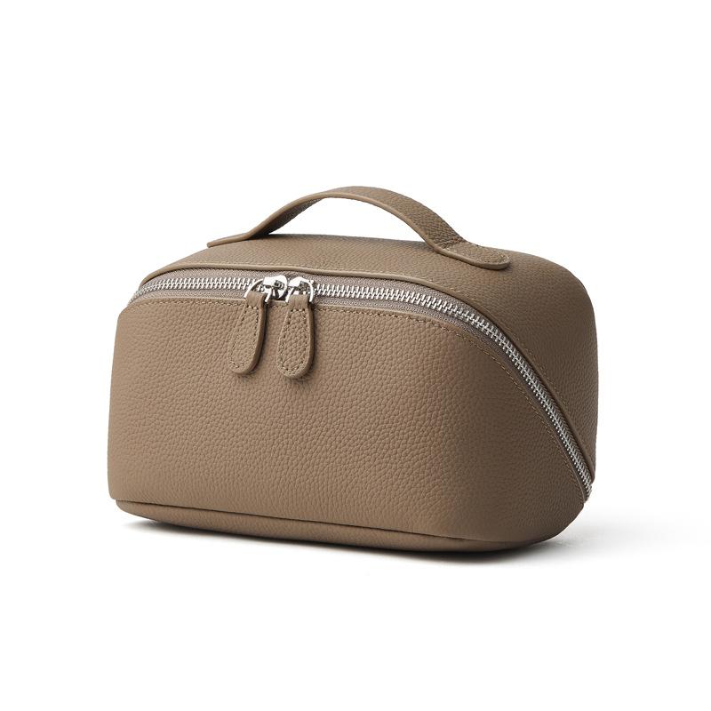 Сумка для хранения из натуральной кожи, Многофункциональная дорожная косметичка из натуральной кожи, Маленькая и портативная косметичка из коровьей кожи