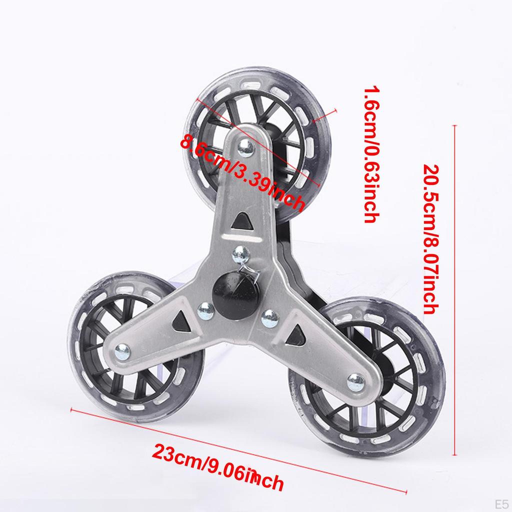 2x Колеса для подъема по лестнице Ролики для тележки для покупок Плавный ход Легкая транспортировка