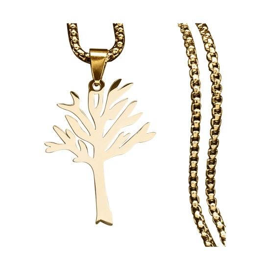 Унисекс ожерелье кулон Древо жизни чистый цвет титановая сталь полированная индивидуальная женское мужское шейное украшение клубное вечернее ожерелье