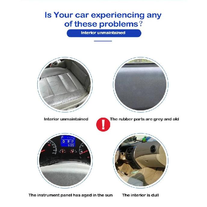 Car Plastic Restore Coating Agent Auto Plastic Rubber Exterior Repair Clean Refresh Restoration Agent Black Shine Seal Brighten
