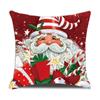 Европейская Рождественская Подушка Креативная Домашняя Льняная Короткий Плюш Прикроватная Диванная Наволочка