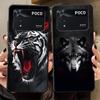 Крутой Мультяшный Волк Чехол для Телефона для Xiaomi Poco F8 M3 M4 M7 C71 C61 F3 M5 C50 X3 X4 X5 X7 Pro C75 F1