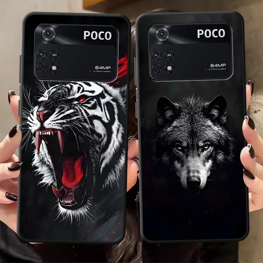 Крутой Мультяшный Волк Чехол для Телефона для Xiaomi Poco F8 M3 M4 M7 C71 C61 F3 M5 C50 X3 X4 X5 X7 Pro C75 F1