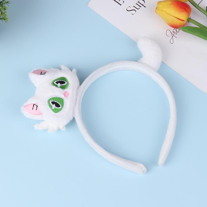 Новые милые плюшевые обручи для волос в виде кошек для девочек, осенние и зимние повязки для волос, головные уборы, повязки для волос из мультфильмов, аксессуары для волос, украшения
