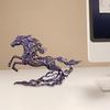 Фигурка лошади, напечатанная на 3D-принтере, стоящая, полая скульптура лошади, настольные зодиакальные украшения в виде лошади для декора дома, стола, полки
