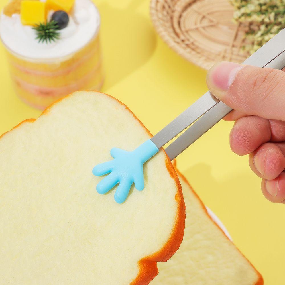 Kitchen Accessories Non-slip Handles BBQ Mini Creative Silicone Snack Food Tong