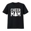 Футболка 'Cheer Mom' для женщин Мать чирлидерши винтажная стираная удобная дизайнерская одежда мягкая повседневная мужская с принтом