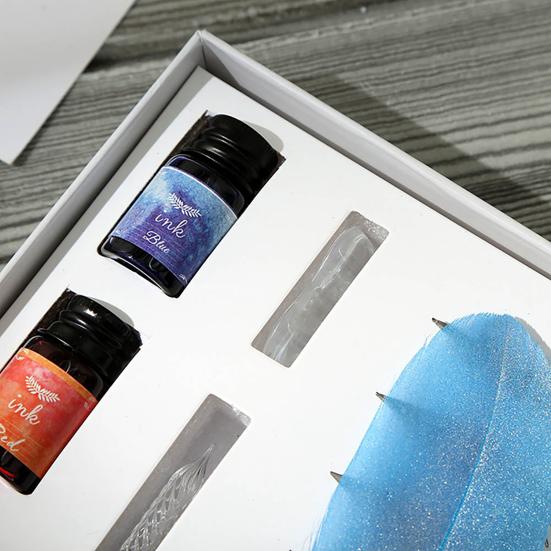 Стеклянная авторучка с подписью, искусственный кристалл, перо, дизайн, набор декора для письма