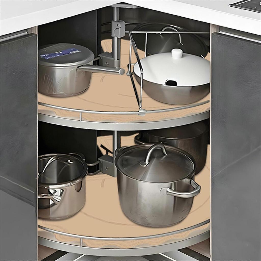 Easy To Use Kitchen Cabinet Mats Durable Silicone Shelf Liners For Homes Kitchen Protect Nonadhesive Placemat Khaki