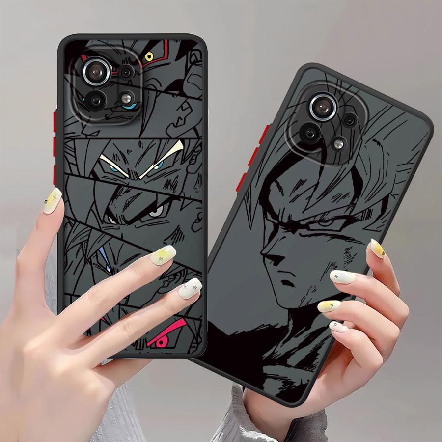 Чехол для телефона Goku Dragon Ball для Xiaomi Redmi 10A 10C 9A A2+ 14C 12C A4 9T 9C 13C K40 Pro A1+ Черный Края Оболочка