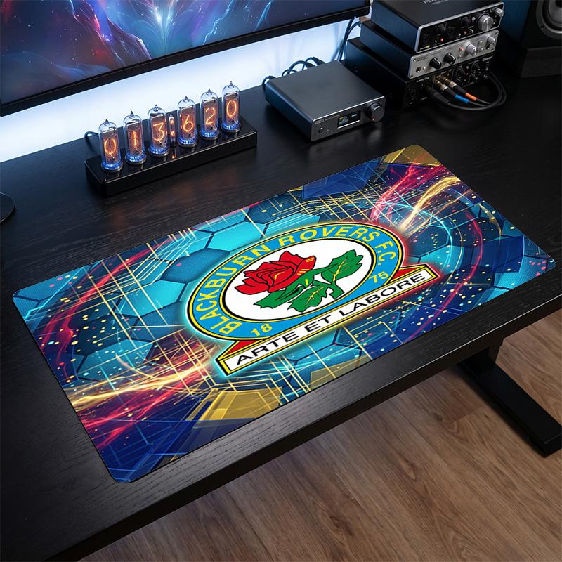 Blackburn Rovers Football Print Large Mouse Pad, Anti-Slip Extended Gaming Desk Mat for Office Home