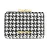 MIU MIU Trifold Wallet 5ME005 2F38 F0967 Small Wallet Black Light Beige [Miu Miu] [Item]