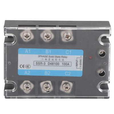 3-фазное твердотельное реле Электрический вход SSR3 D48100 100A Управление постоянным током AC 480V