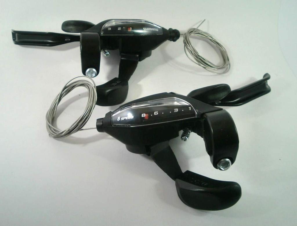 SHIMANO Рычаг 3x8 скоростей 4 пальца 961 Cantilever Brake черный левый и правый комплект ST-EF500L4/8R4 тормоз/переключение передач (V, Диск, Суппорт, Общий)