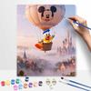 Disney Цифровой набор для рисования маслом Арт-набор Дональд Дак Воздушный шар Замок Ручная раскраска Картина Декор для дома