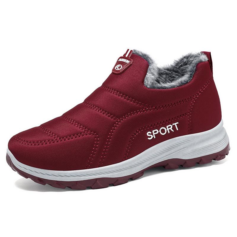 Shoes Women's Cotton Shoes New Velvet Thickened Women's Short Boots One-pedal Versatile Women's Shoes Snow Boots Cold-proof and Warm Cotton Boots