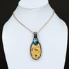 Подвеска Birds Eye Jasper, подвеска из медной проволоки, подвеска ручной работы из лабрадорита, красивое медное ювелирное изделие, подарок на годовщину, подвеска из драгоценного камня