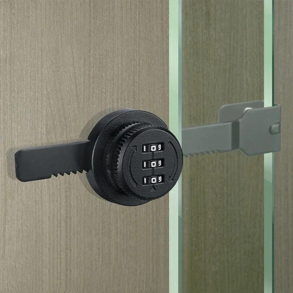 Стеклянный шкаф с паролем, замок для стеклянной раздвижной двери, витрина для хранения, окно, двойной открывающийся кодовый замок, фурнитура